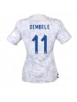 Ženski Nogometna dresi replika Francija Ousmane Dembele #11 Gostujoči SP 2022 Kratek rokav